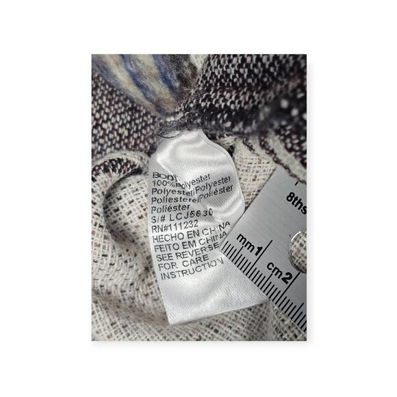 Lucca | Shacket Jacket | Women's | Large | Plaid Flannel | Oversized Wool Blend - Picture 7 of 9